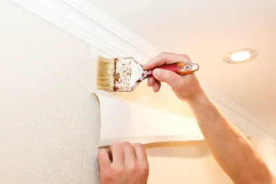 Pose de papier peint à Hauriet — revêtements muraux et toiles de verre